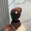 루이비통 겨울 모자 세트