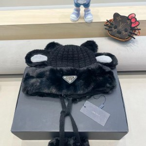 프라다 겨울 모자