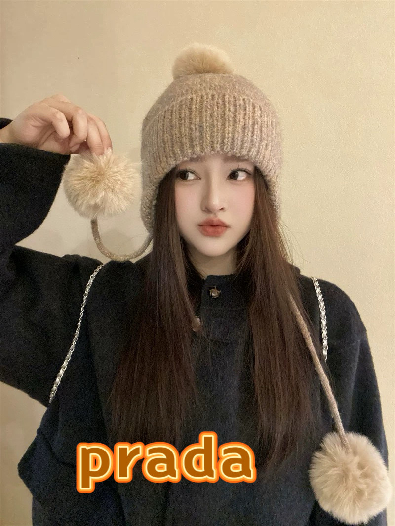 프라다 겨울 모자