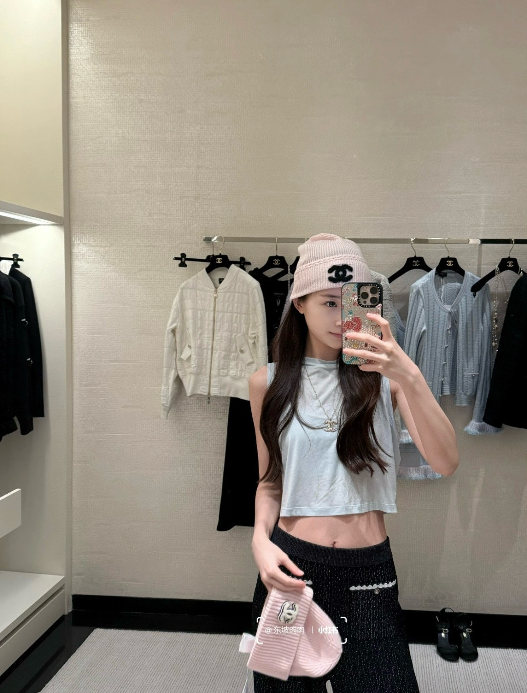 샤넬 겨울 모자