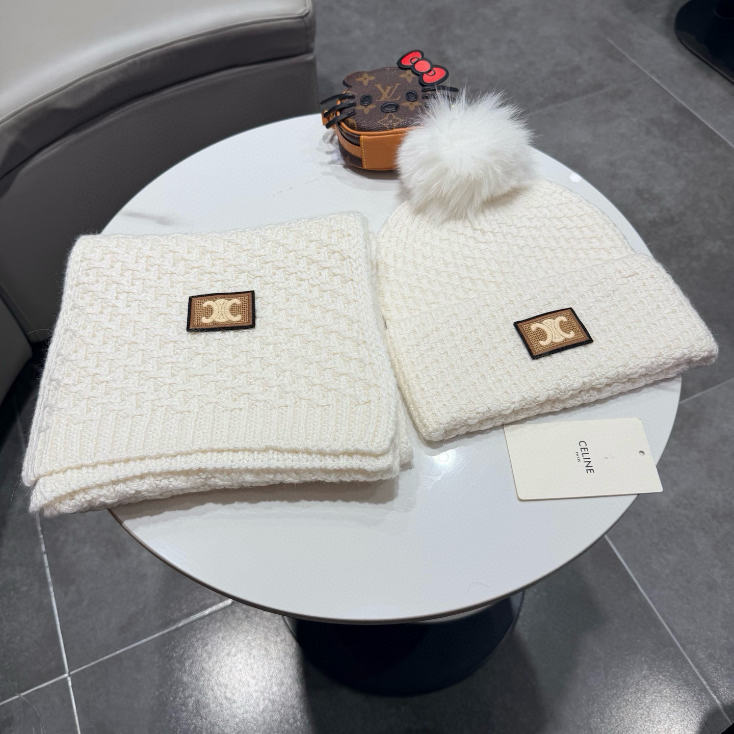 셀린느 겨울 모자 세트