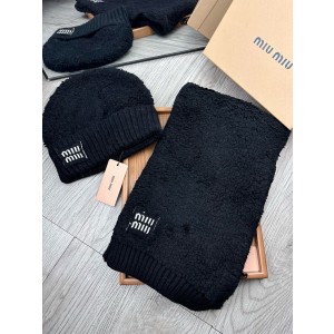 미우미우 겨울 모자 세트
