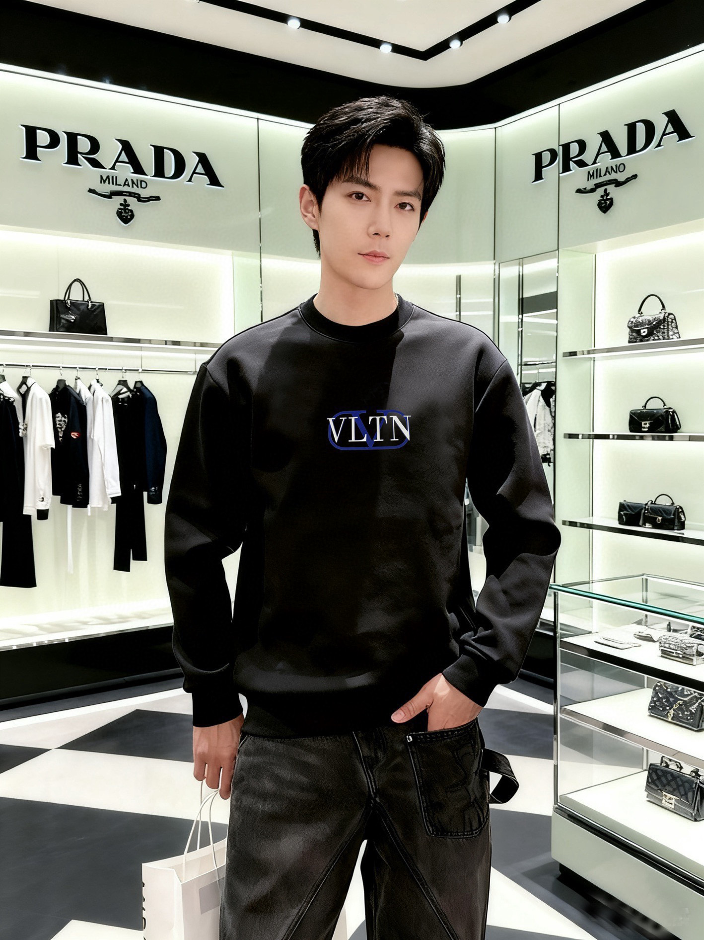 발렌티노 2컬러 남자 맨투맨 후드티