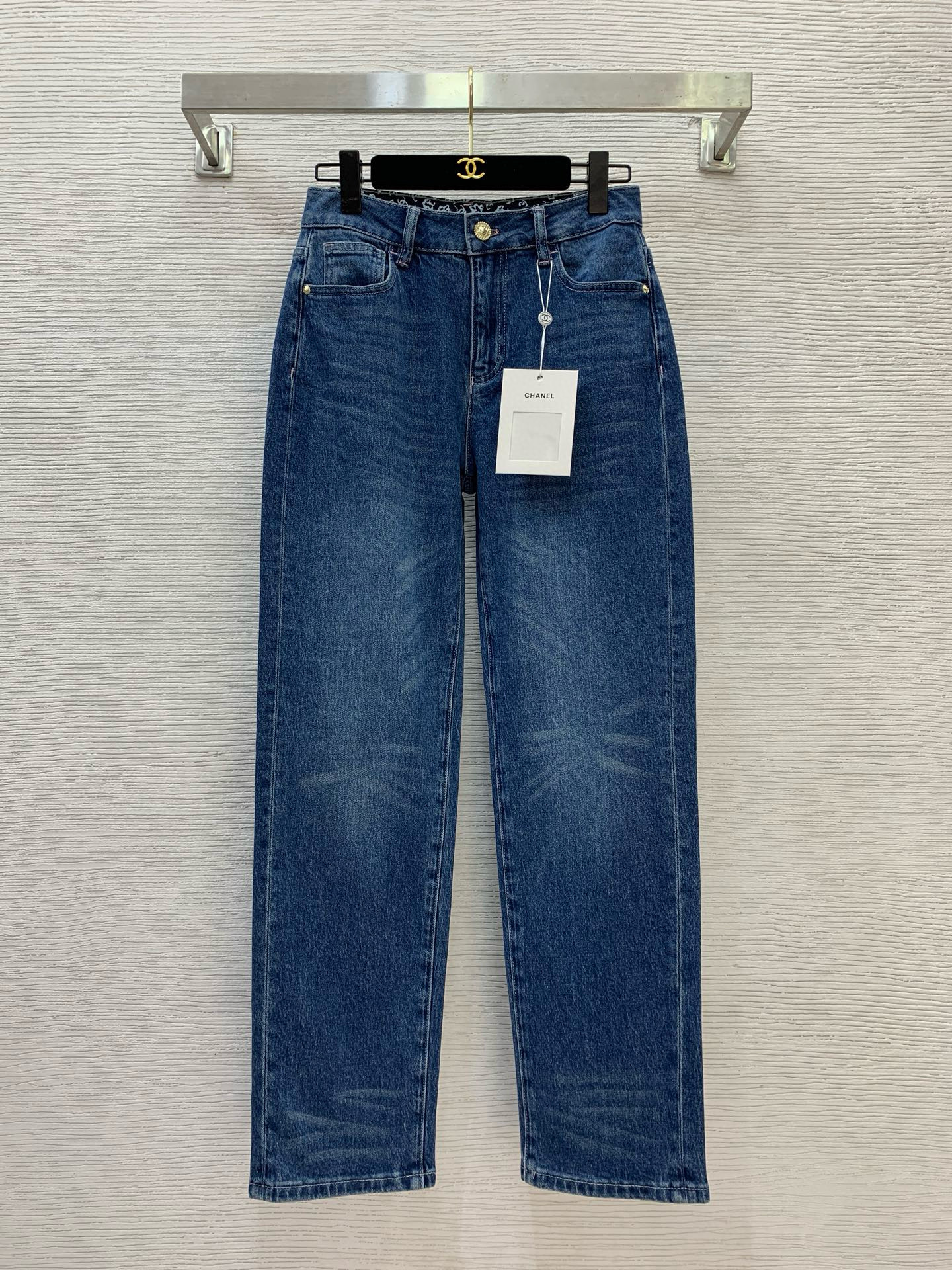 샤넬 여자 청바지