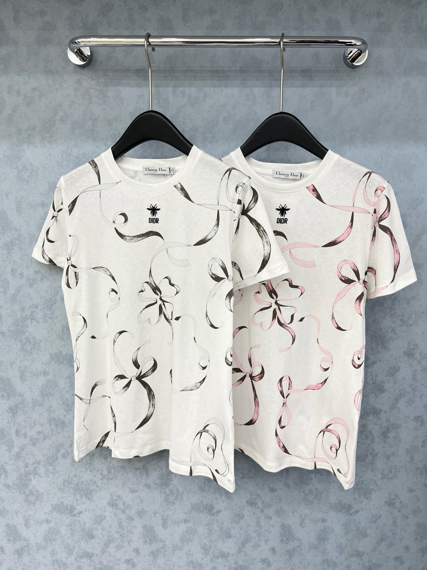 디올 2컬러 여자 반팔