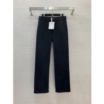 디올 2컬러 여자 청바지