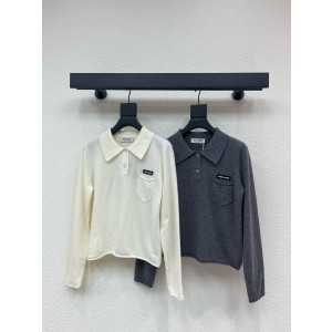 미우미우 2컬러 여자 셔츠