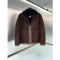 브루넬로 쿠치넬리 양가죽 자켓