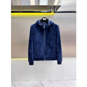 브루넬로 쿠치넬리 염소가죽 자켓