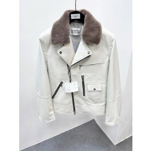 브루넬로 쿠치넬리 양가죽 양모깃 자켓