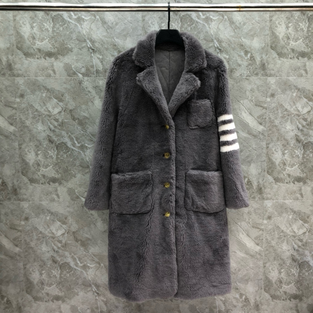 톰브라운 양모 남녀공용 코트