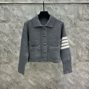 톰브라운 양모 여자 가디건