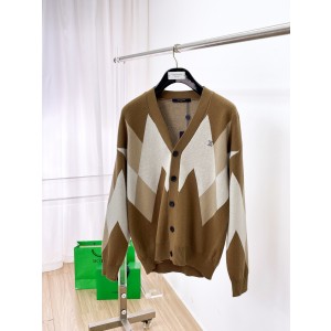 루이비통 2컬러 남자 양모 니트