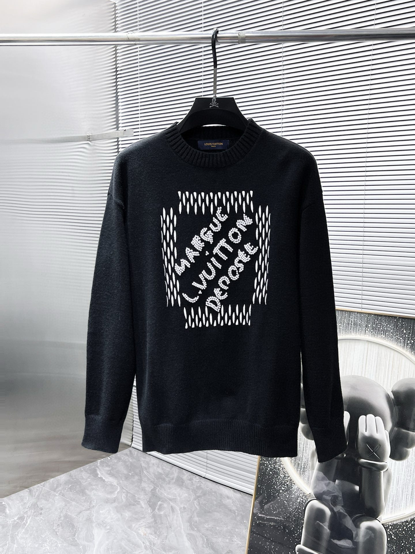 루이비통 3컬러 남자 양모 가디건