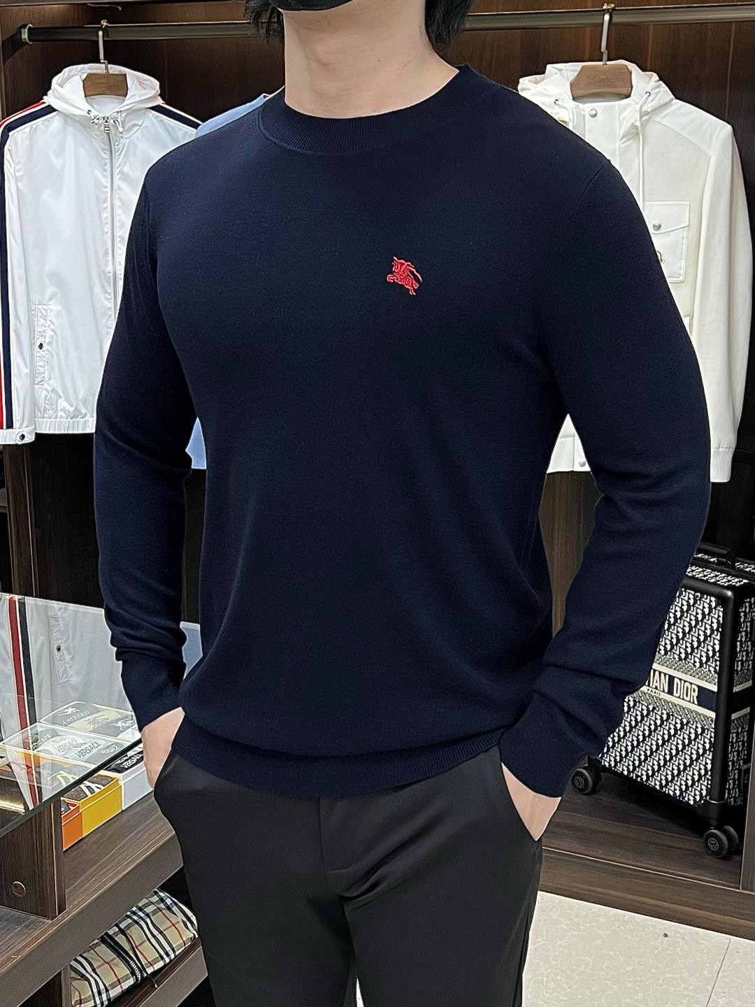 버버리  남자 양모 니트