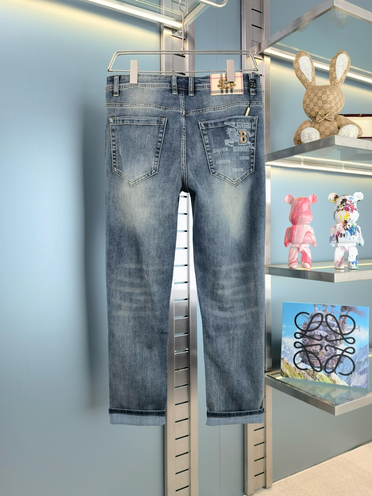 버버리 남자 청바지