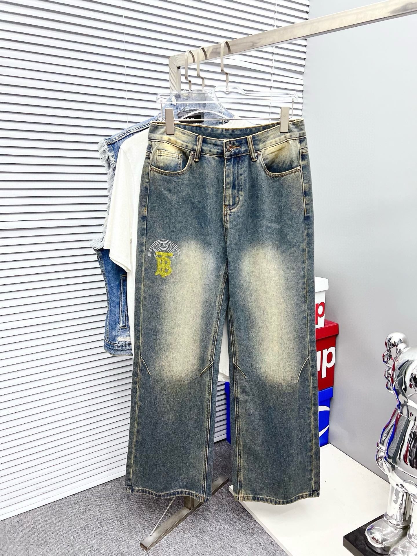 버버리 남자 청바지