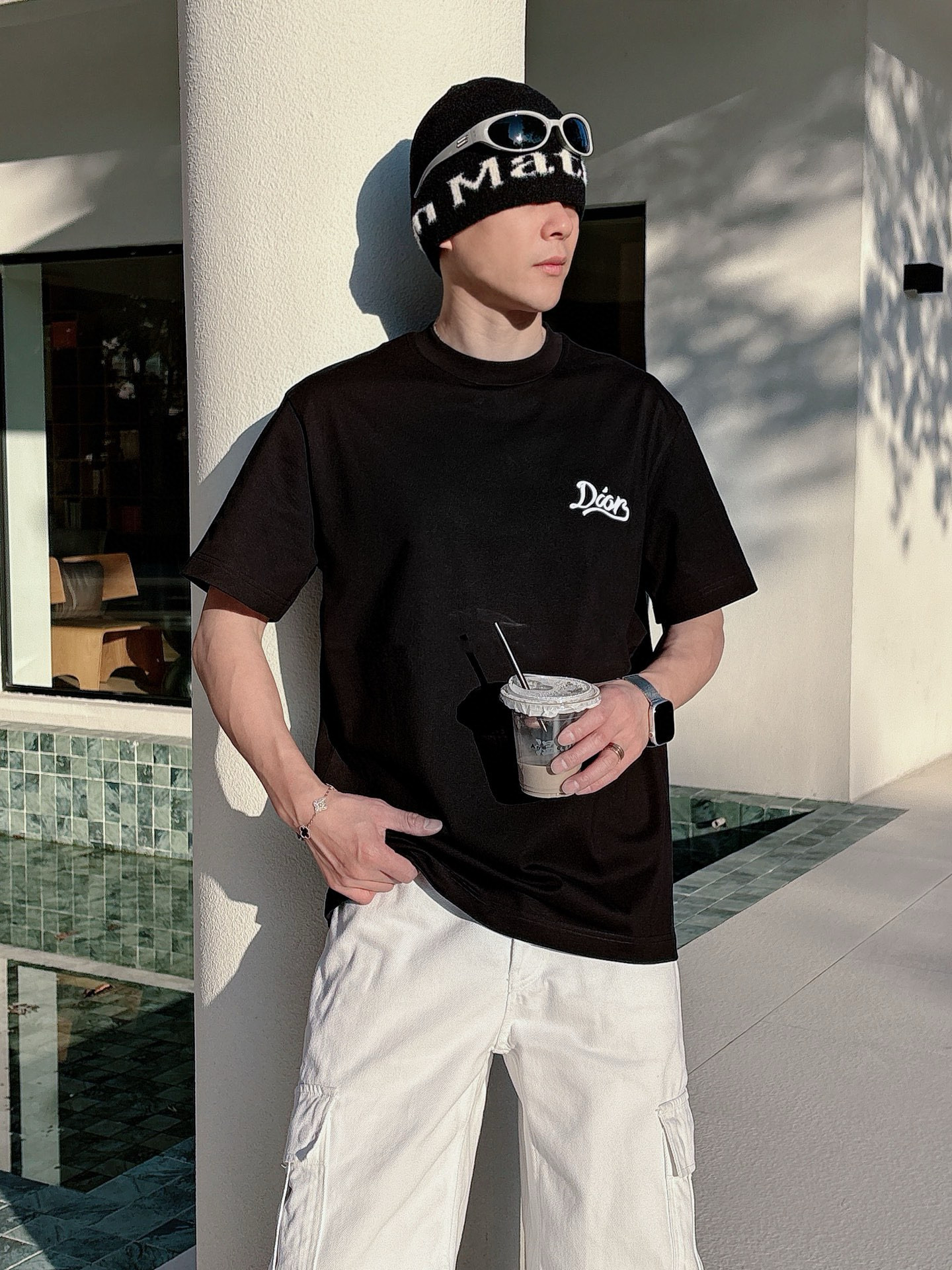 디올 남자 반팔티