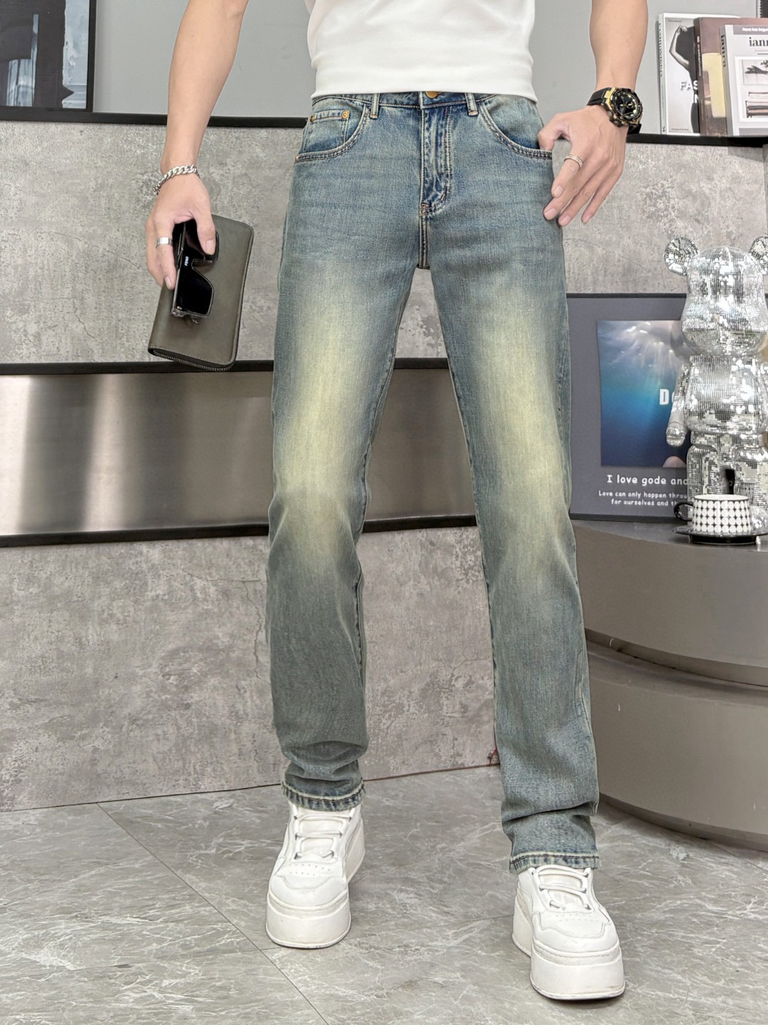 발렌티노 남자 청바지