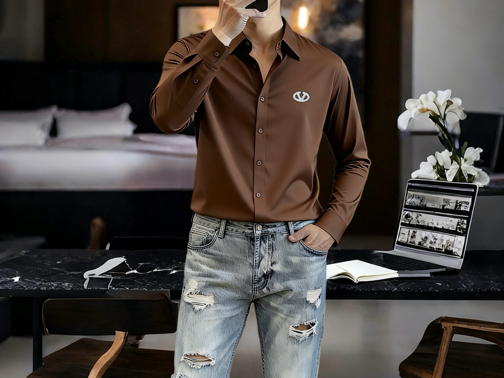 발렌티노 8컬러 남자 셔츠