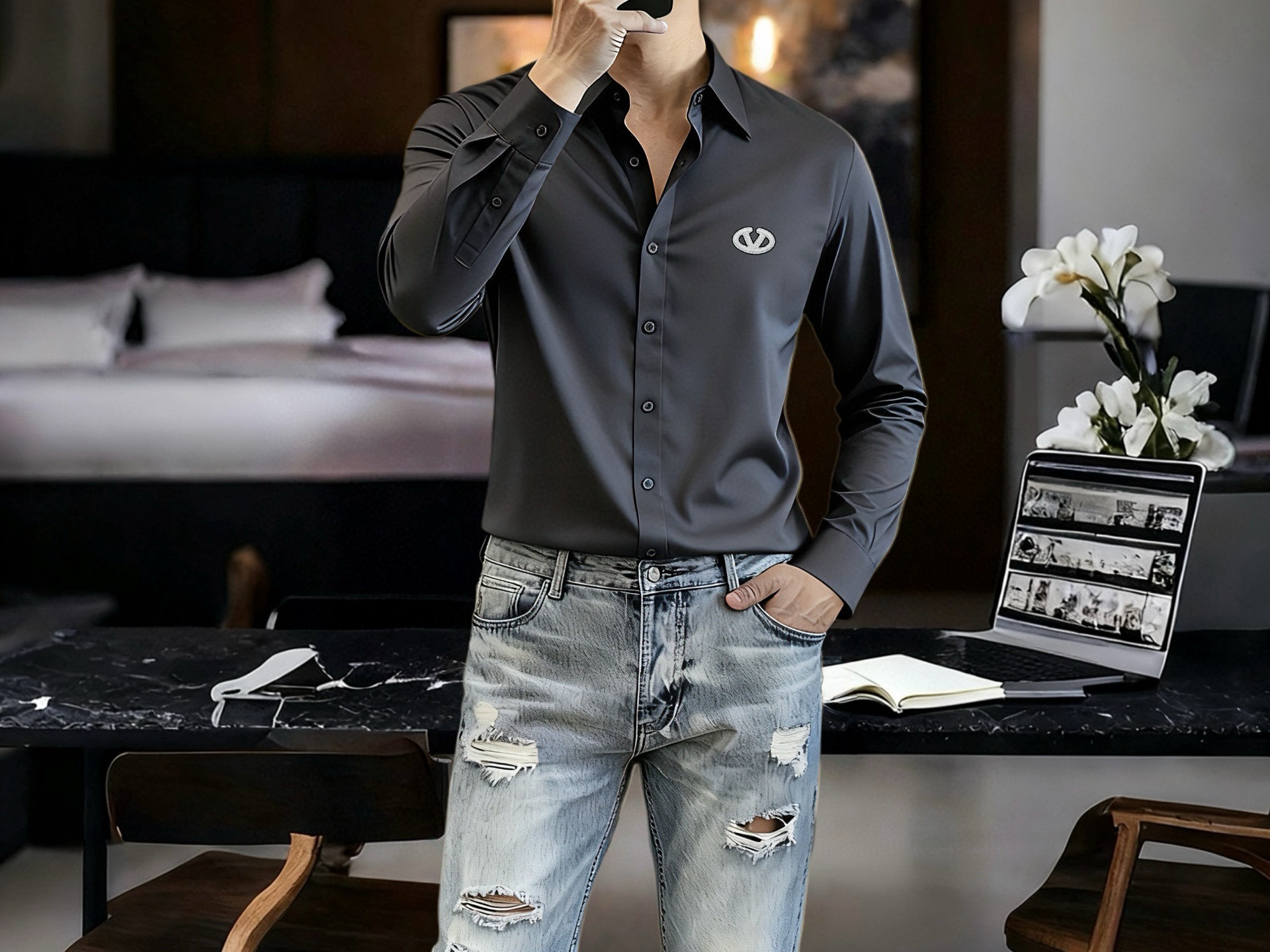 발렌티노 8컬러 남자 셔츠