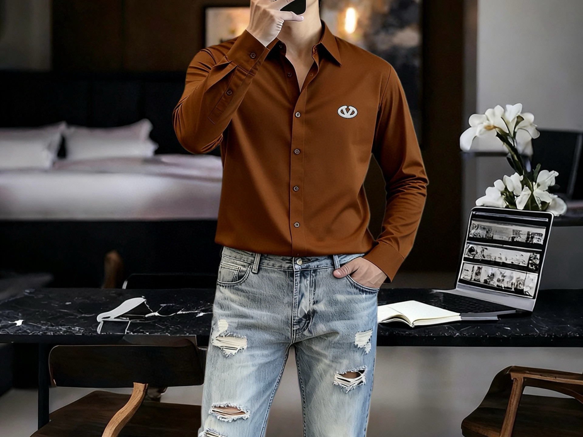 발렌티노 8컬러 남자 셔츠