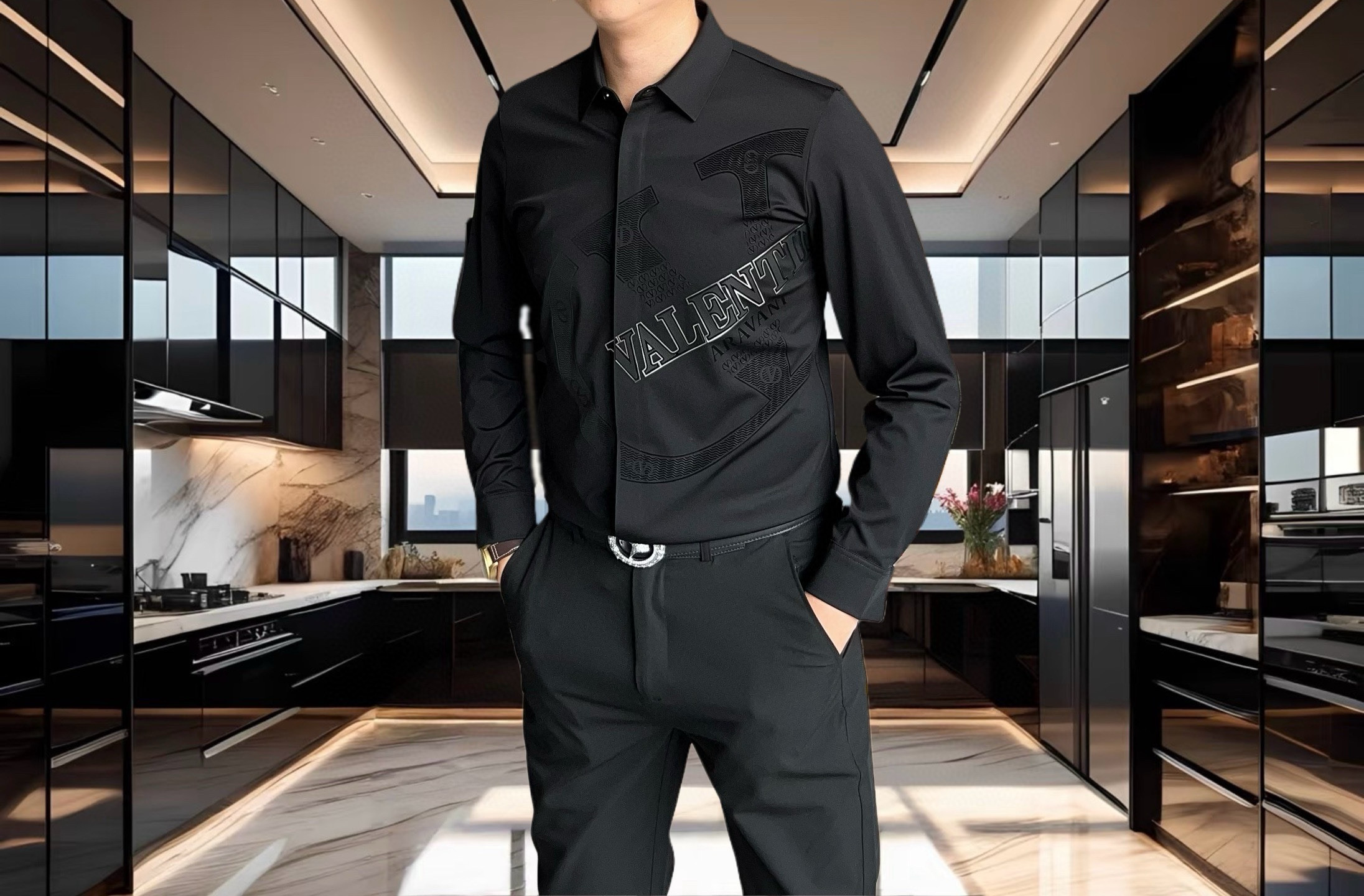 발렌티노 2컬러 남자 셔츠