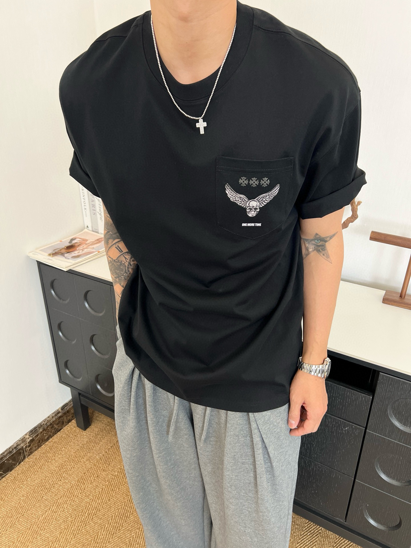 크롬하츠 남자 반팔티