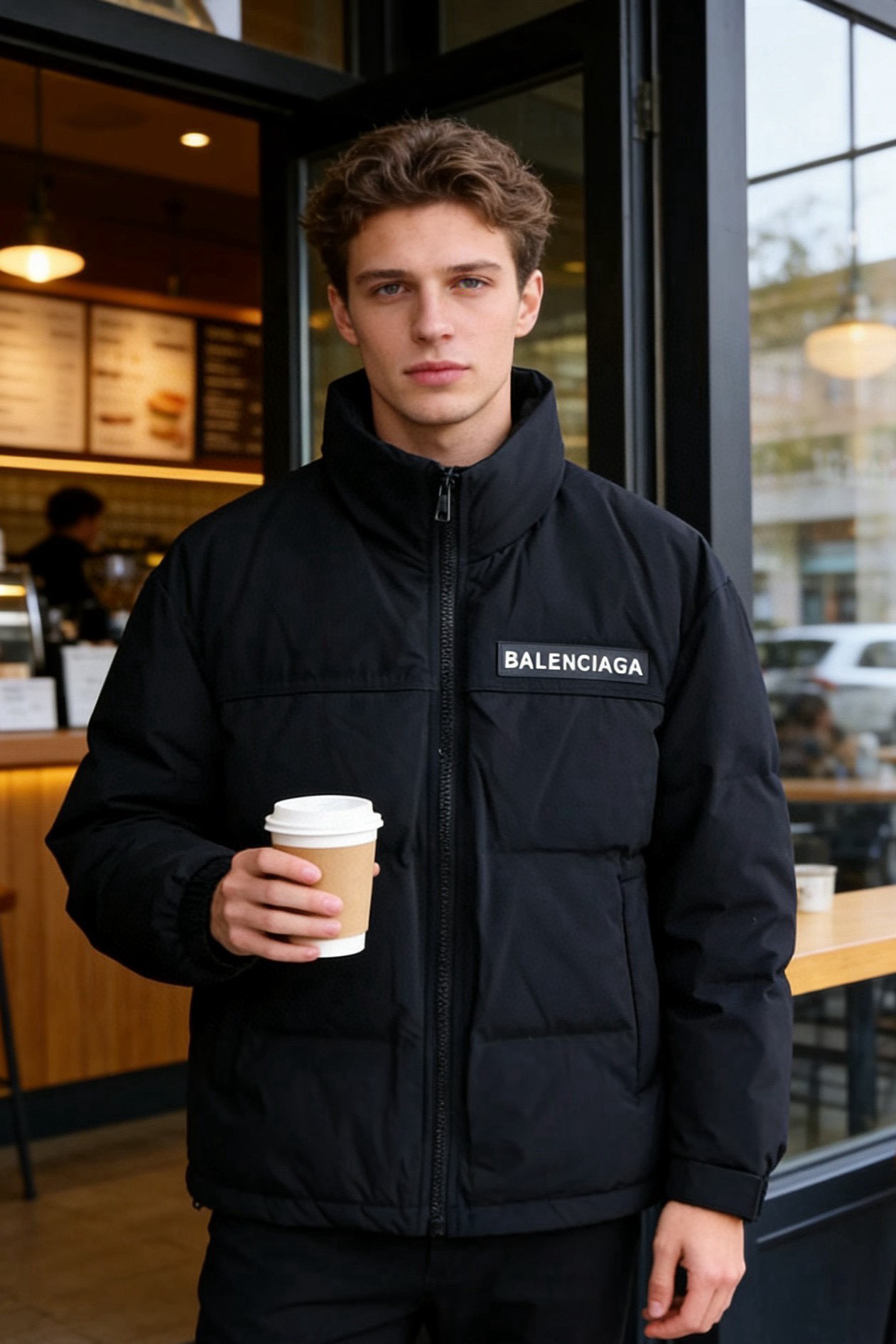 발렌시아가 남자 패딩