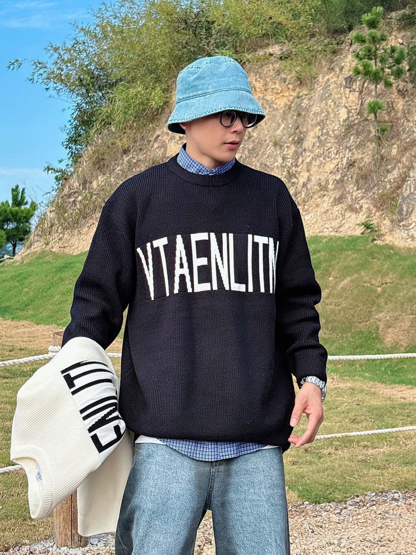 발렌티노 남자 니트