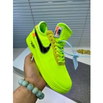 오프화이트 X 나이키 에어포스 남녀공용 스니커즈 신발 운동화