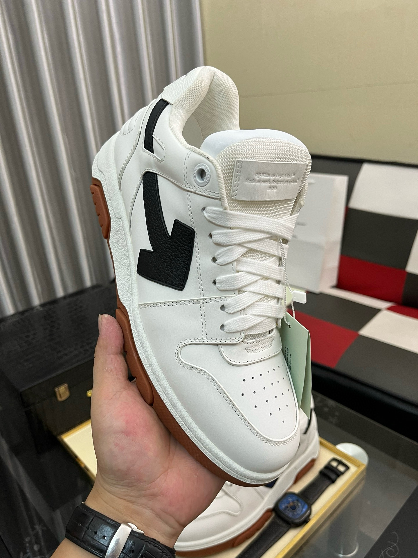 오프화이트 남녀공용 스니커즈 신발 운동화