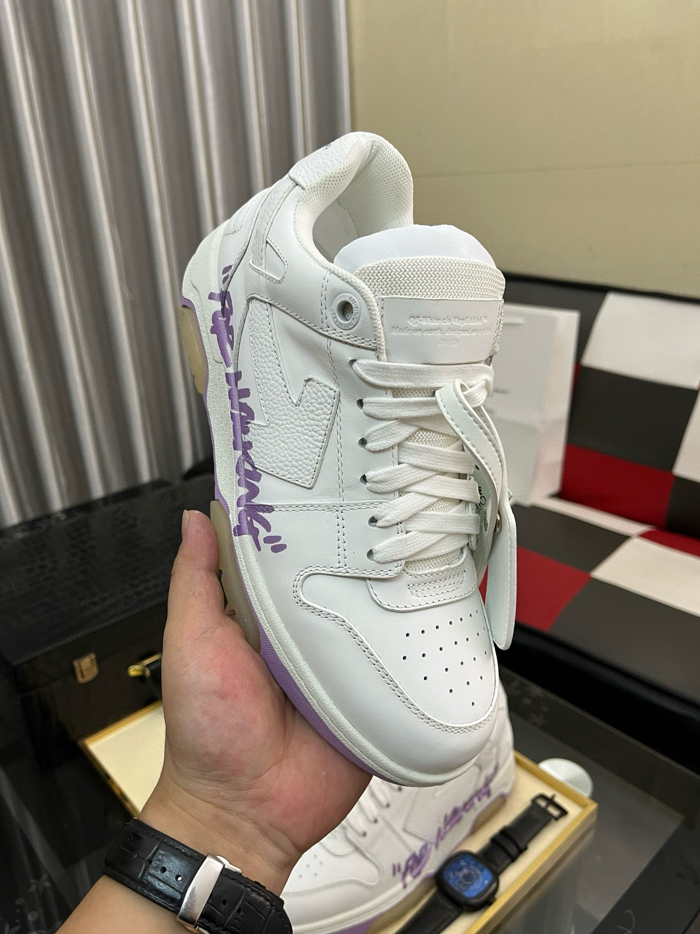 오프화이트 남녀공용 스니커즈 신발 운동화